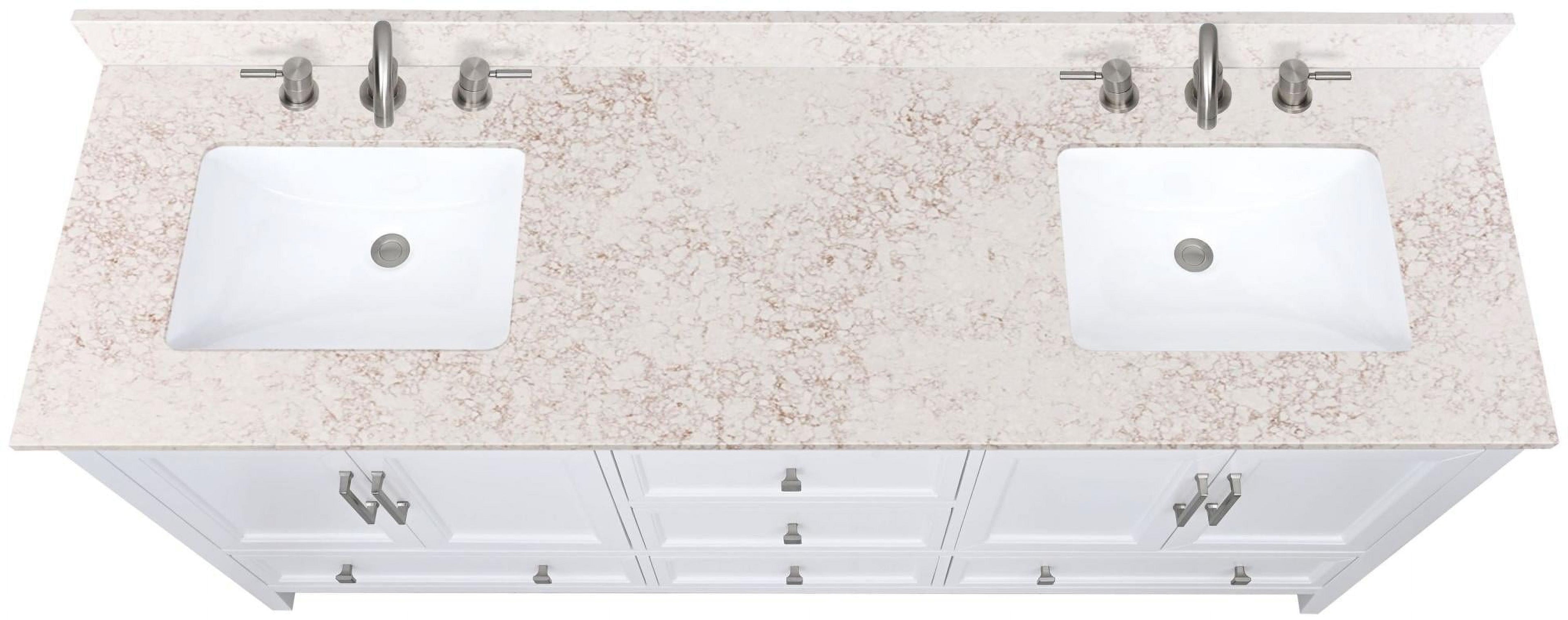 Avanity Qut73-Rs 73" Quartz Vanity Top - Copper