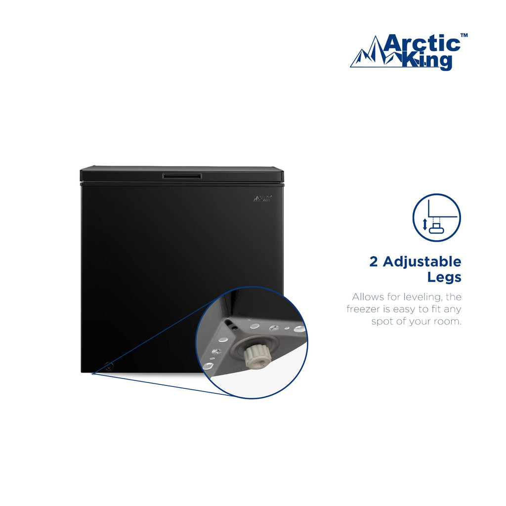 Arctic King 7 Cu ft Chest Freezer, Black