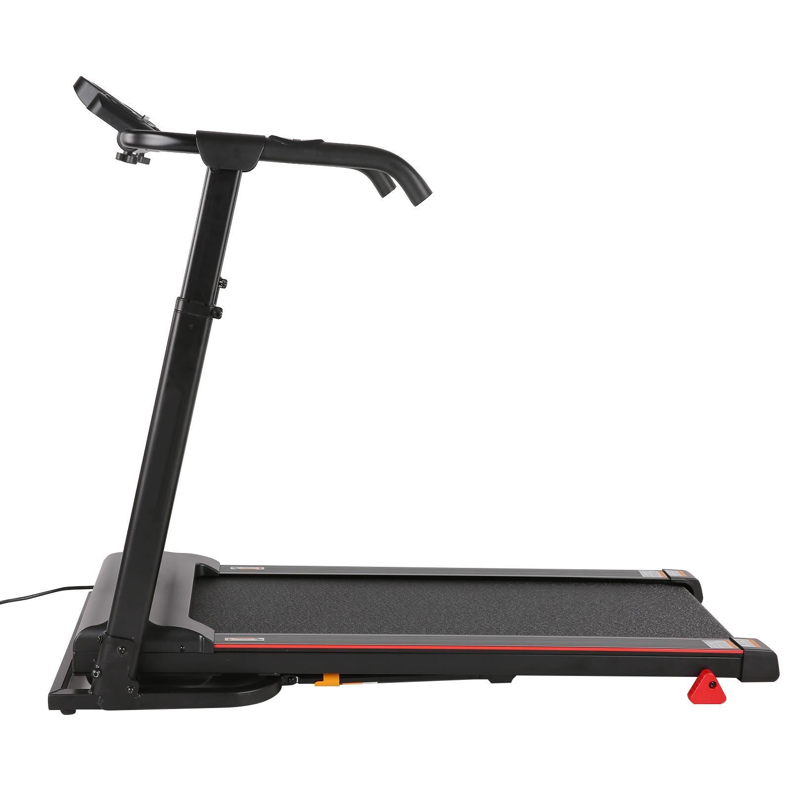 ADNOOM 300Lbs Treadmill with Desk - 2.5 HP Portable Folding Treadmill for Home, Running Machine with Incline（Gray）