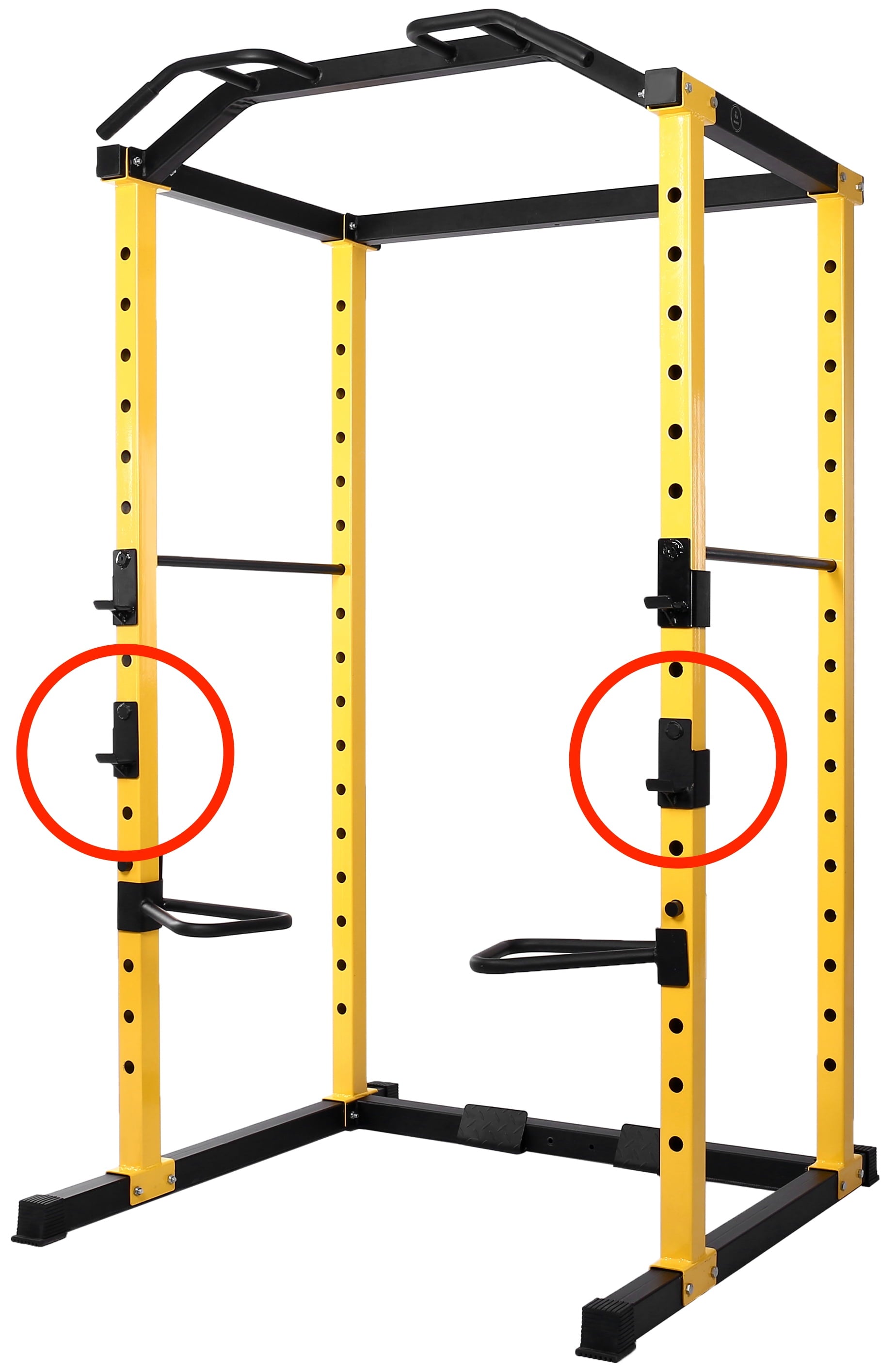 BalanceFrom PC-1 Series 1000lb Capacity Multi-Function Adjustable Power Cage Power Rack with Optional Lat Pull-down and Cable Crossover, Power Cage Only