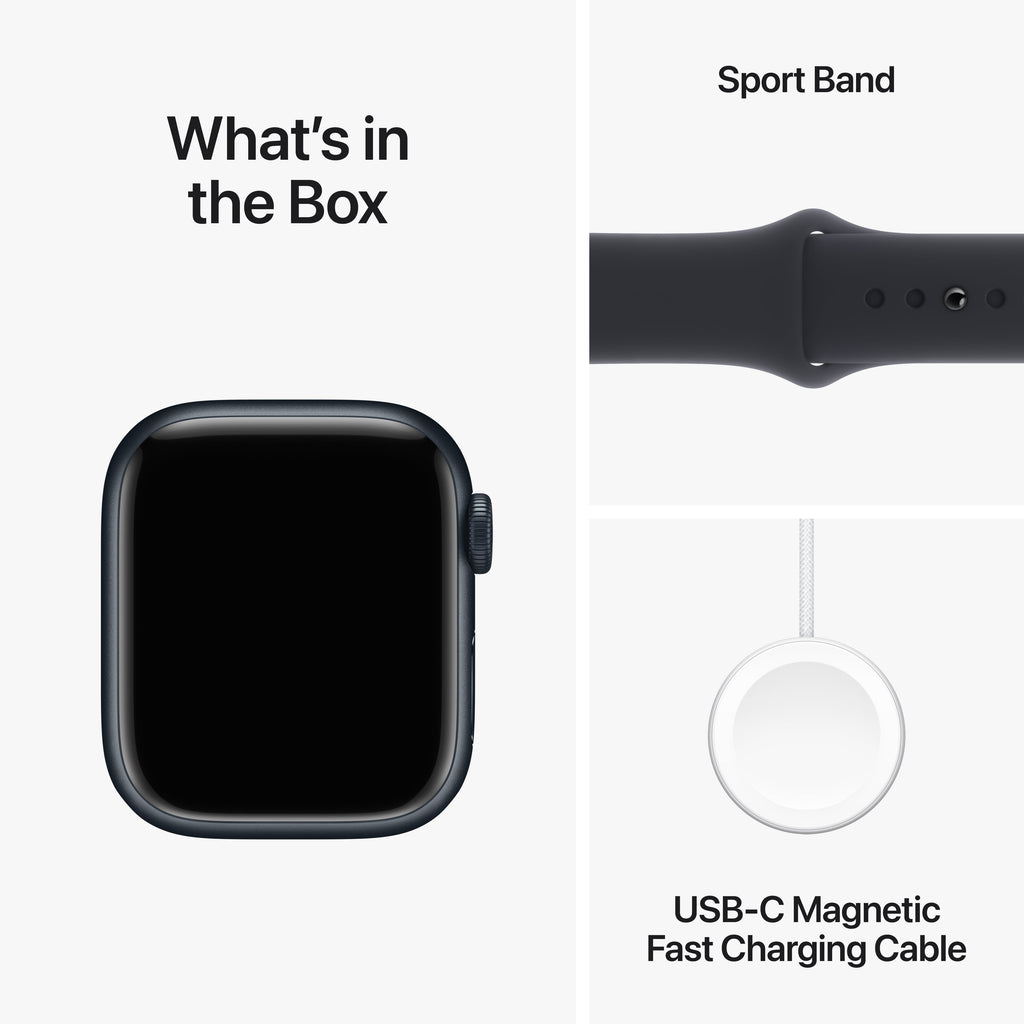 Apple Watch Series 9 [GPS 41mm] Smartwatch with Starlight Aluminum Case and Starlight Sport Band - S/M. Fitness Tracker, ECG Apps, Always-On Retina Display, Water Resistant