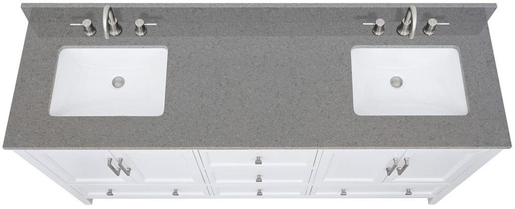 Avanity Qut73-Rs 73" Quartz Vanity Top - Copper