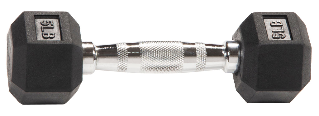 BalanceFrom Rubber Encased Hex Dumbbells, 20 Lbs. Pair