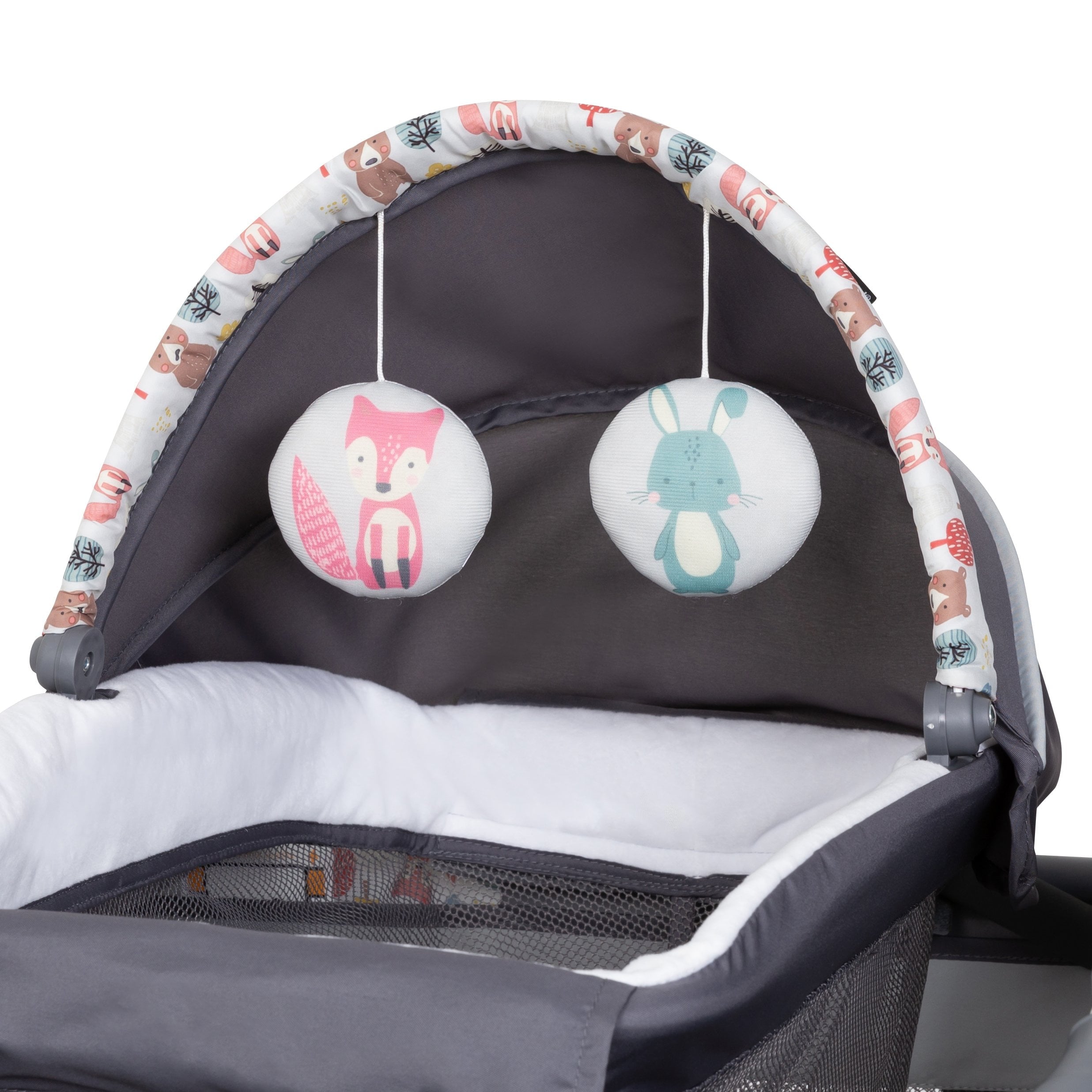 Baby Trend Lil Snooze Deluxe II Nursery Center Playard - Forest Party Gray
