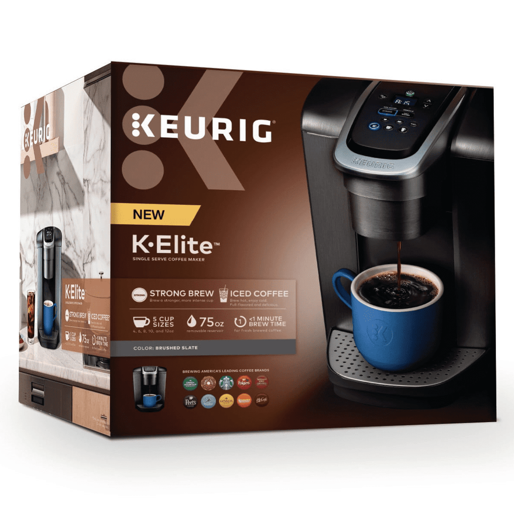 Keurig K-Elite, Single Serve K-Cup Pod Coffee Maker, Brushed Gold