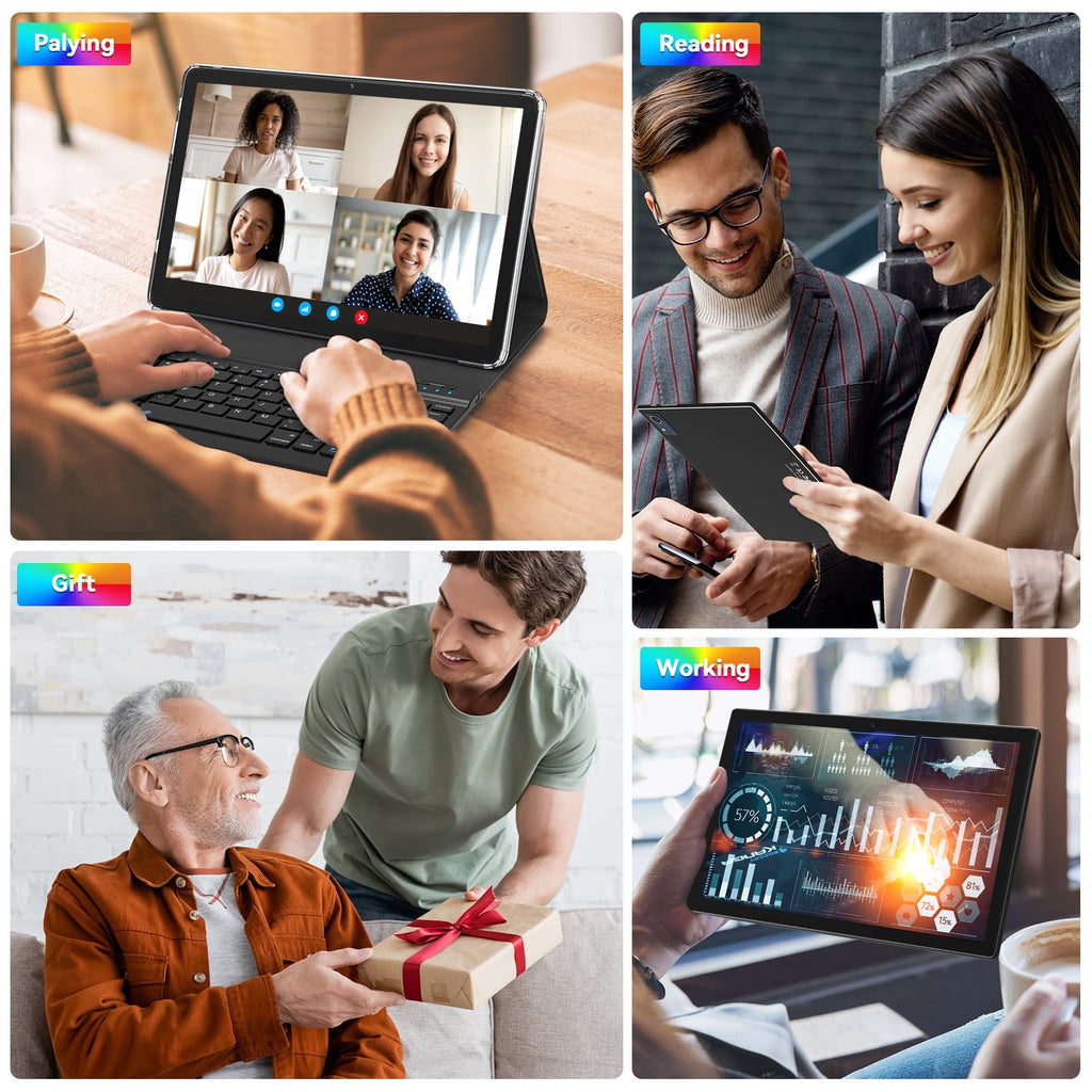 Android 14 Tablet,128GB ROM 1TB Expand,HD IPS Touchscreen, 5G/2.4G WiFi, Bluetooth 5.0, GPS, 4G Phone Tablet,2024 Newest