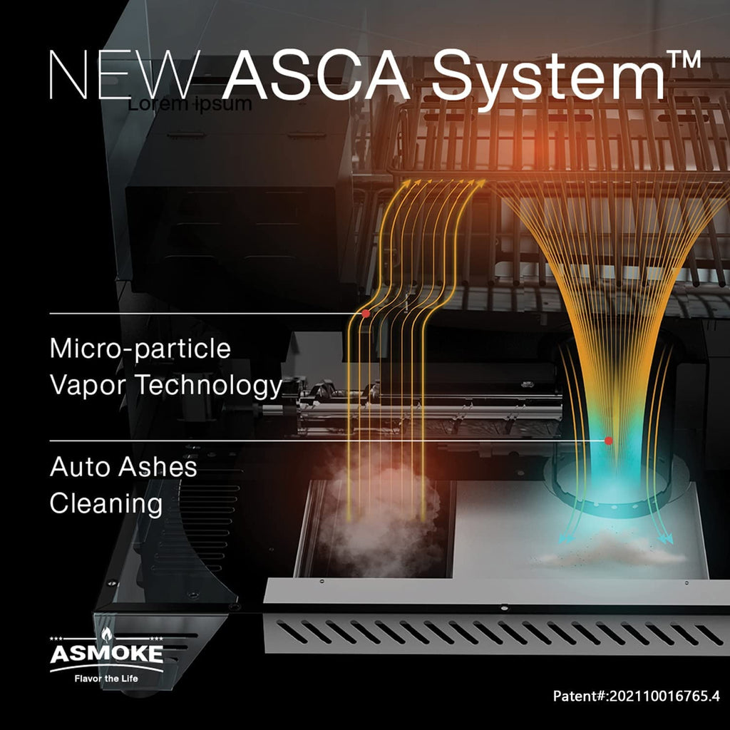 ASMOKE AS350 256-sg. in. Portable Wood Pellet BBQ Grill And Smoker Red