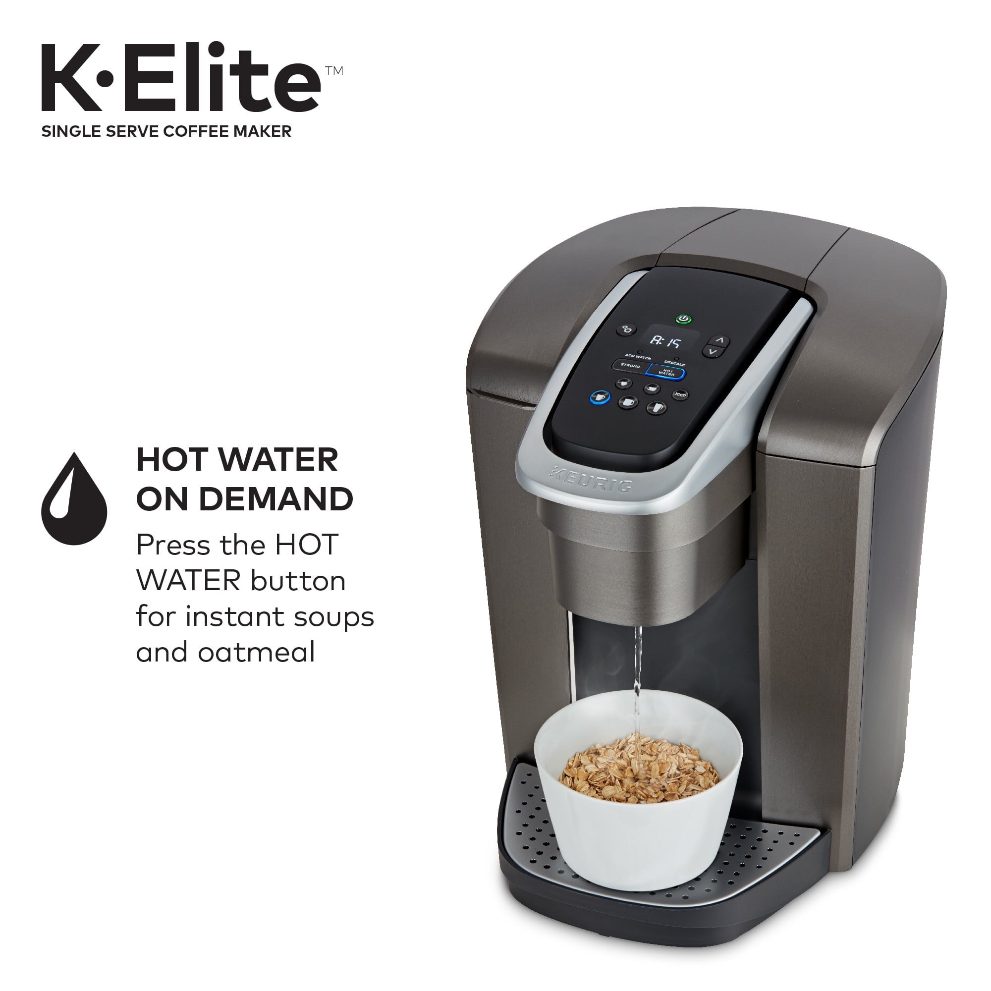 Keurig K-Elite, Single Serve K-Cup Pod Coffee Maker, Brushed Gold