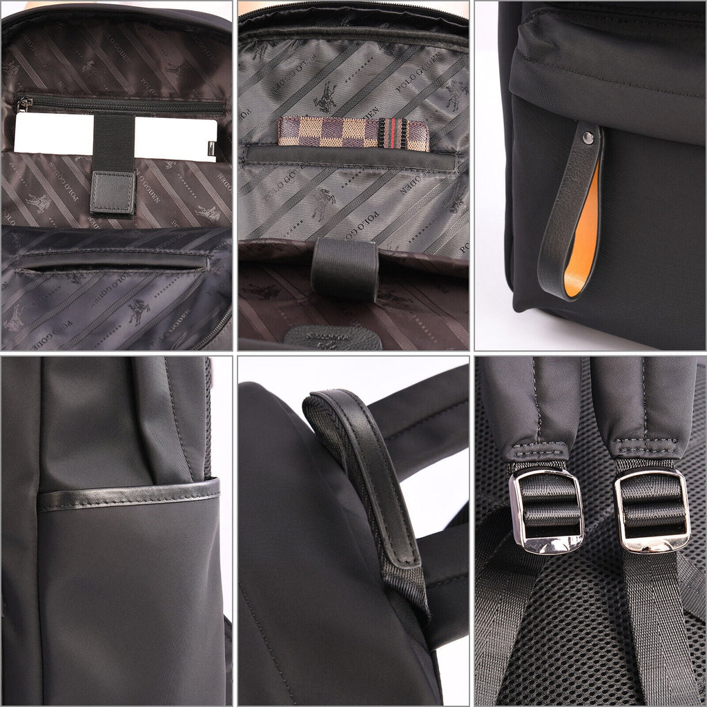 Aokur Unisex Expandable Travel Backpack, 17.3" Laptop Backpack with USB Charger Port, 50L Hiking Backpack with Shoes Compartment, Dry Wet Pocket, TSA Friendly Flight Approved Daypack Black