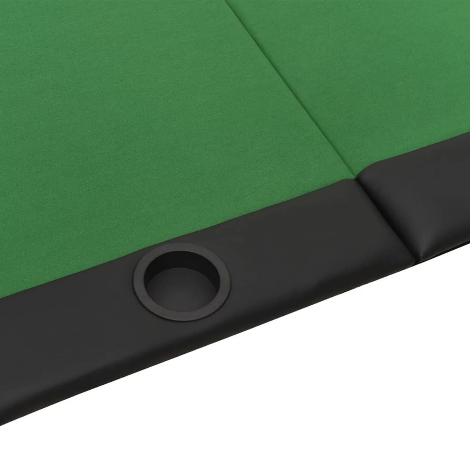 Anself 10-Player Folding Poker Table Green 81.1"x41.7"x29.5"