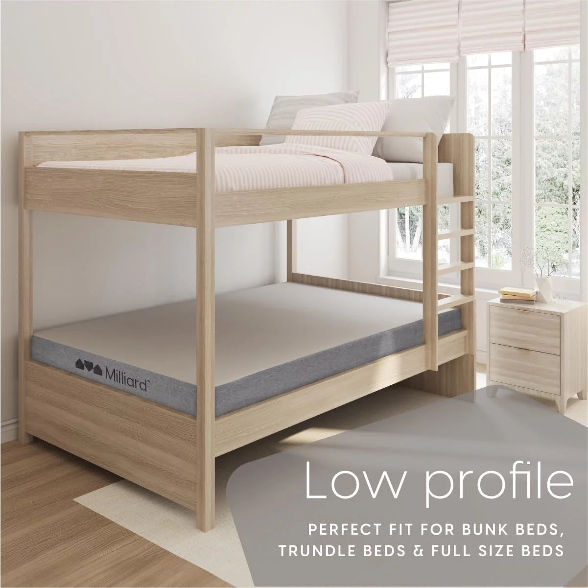 5 in. Memory Foam Mattress Twin - for Bunk Bed, Daybed, Trundle or Folding Bed Replacement (2)