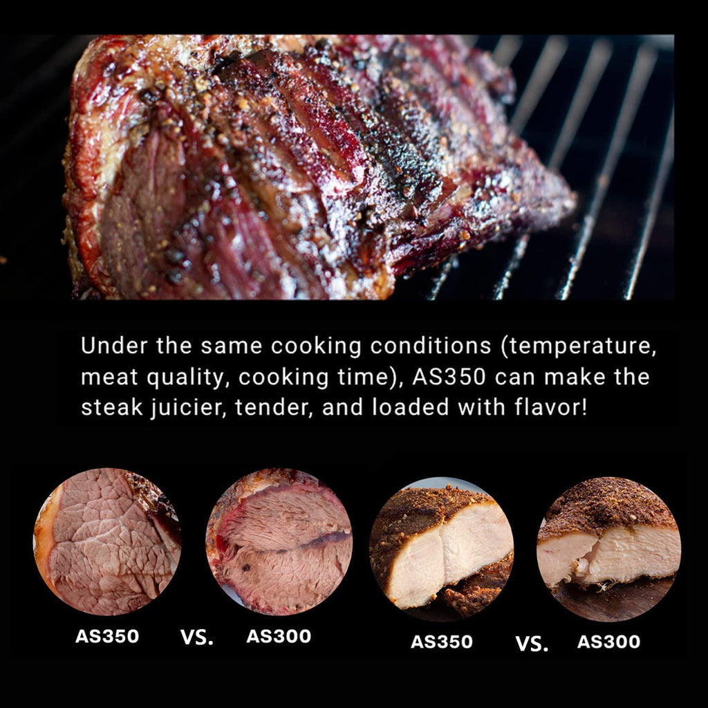 ASMOKE AS350 256-sg. in. Portable Wood Pellet BBQ Grill And Smoker Red