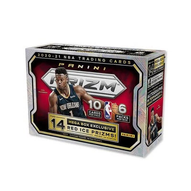 2021 Panini NBA Prizm Basketball Trading Card Mega Box - Red Ice Exclusives