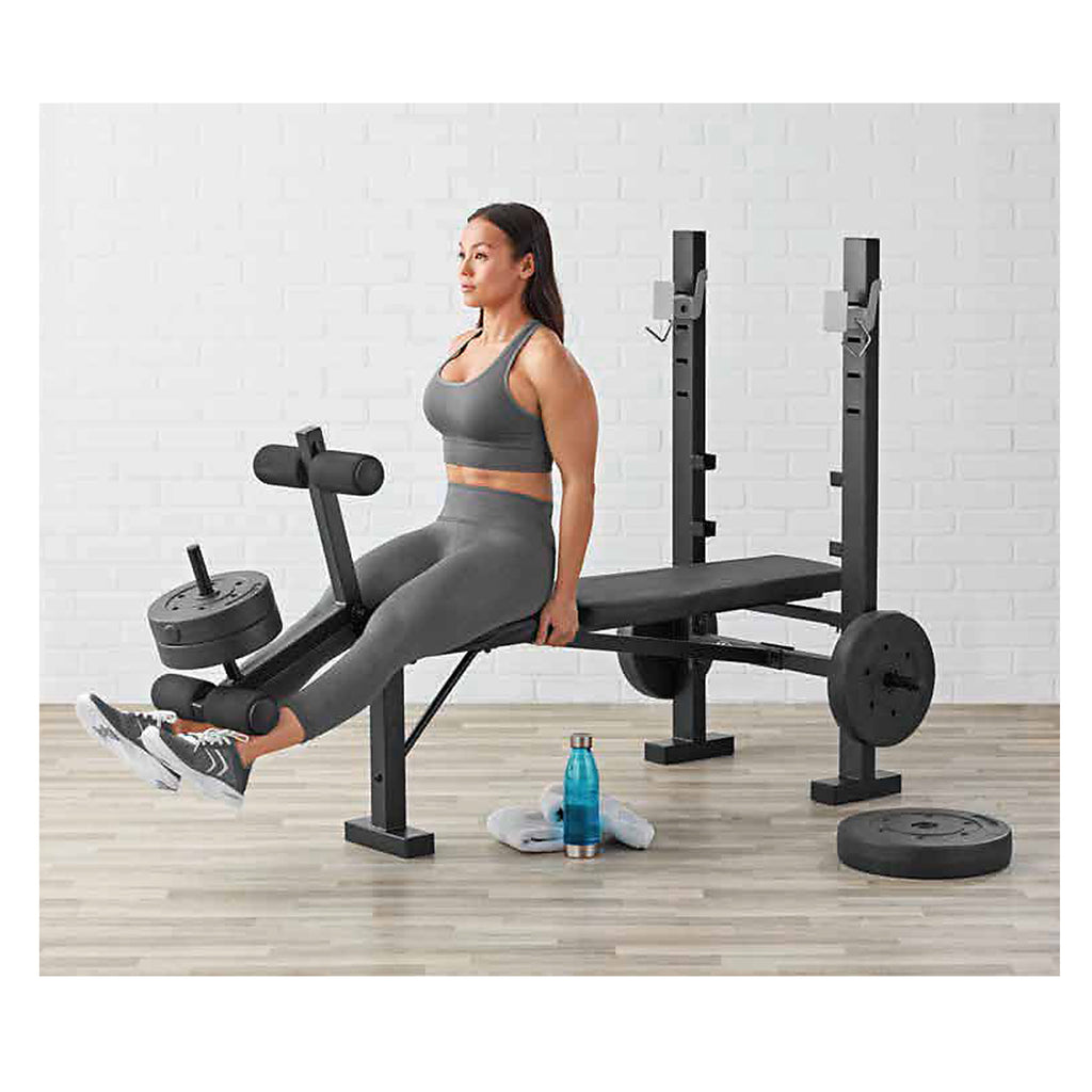 Athletic Works Standard Bench & Rack Combo with Leg Press
