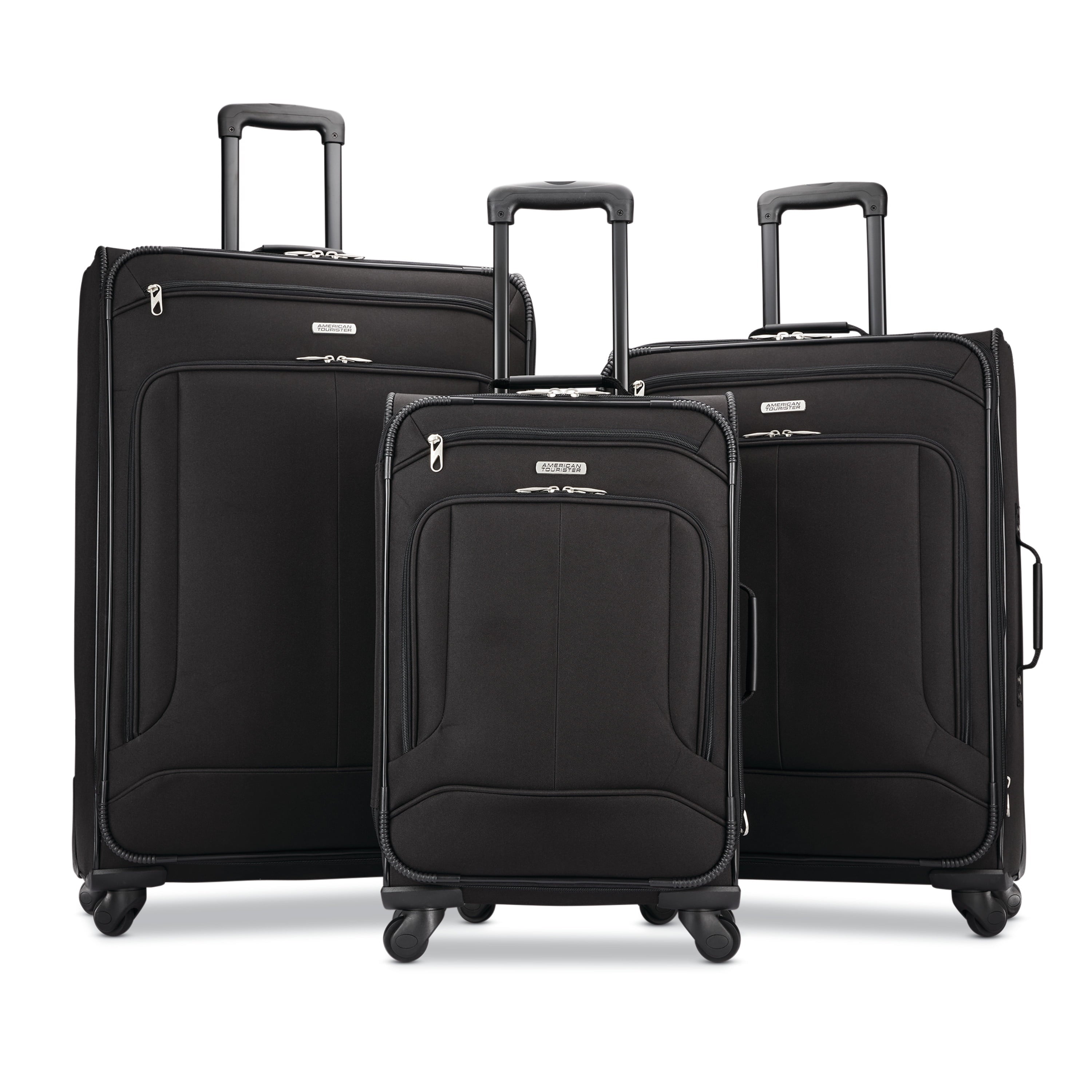 American Tourister Pop Max 3-Piece Softside Spinner Travel Set, 21-inch Spinner, 25-inch Spinner, 29-inch Spinner, Luggage Sets, Three Pieces
