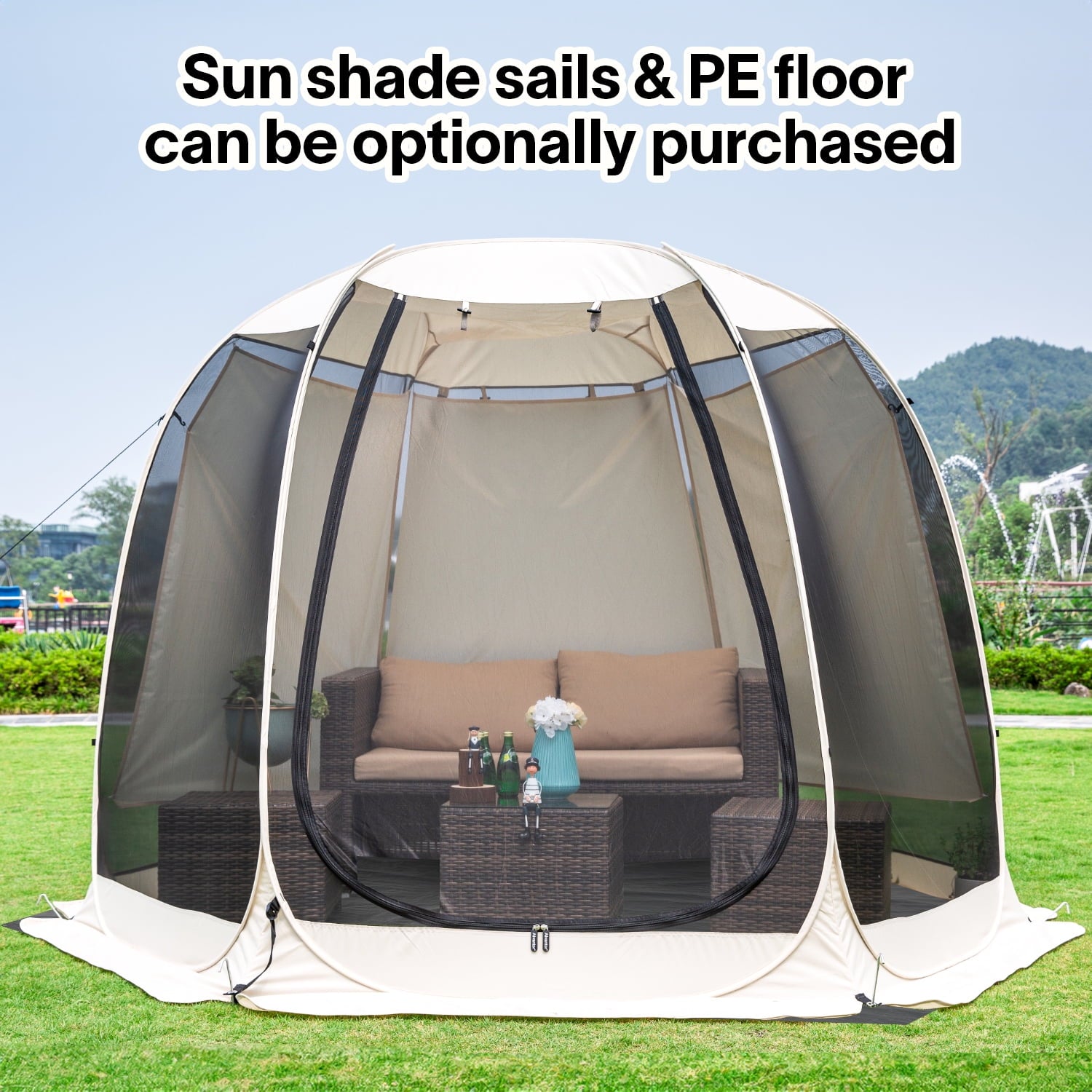 Alvantor Screen House Room Camping 10'x10' Instant Canopy