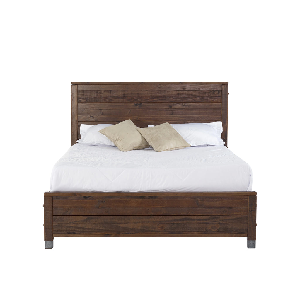 Baja Platform Bed - King Size - Walnut Finish