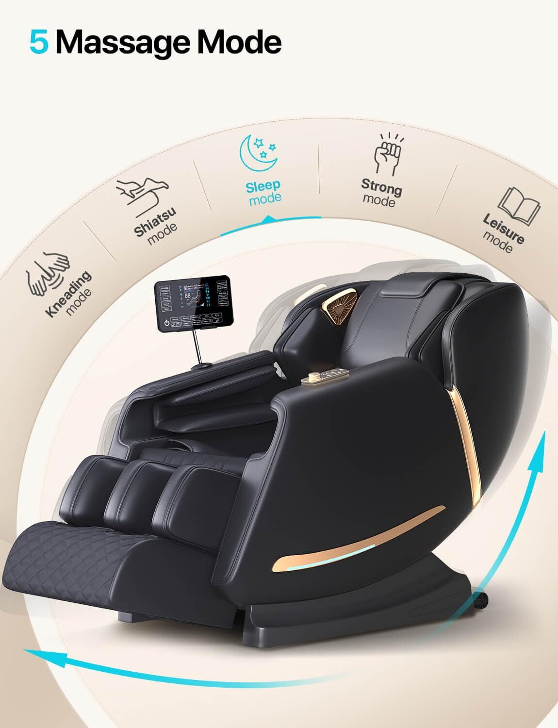 ALLJOY 4D Massage Chair Recliner Full Body Massage Chairs Zero Gravity Massage Chair,Gift for Mom Dad Women Men