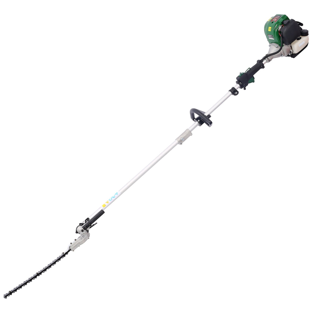 9 in 1 Multi-Functional Trimming Tool, 38CC 4 stroke Garden Tool System with Gas Pole Saw, Hedge Trimmer, Grass Trimmer, and Brush Cutter, Petrol Hedge Trimmer Chainsaw Brush Cutter