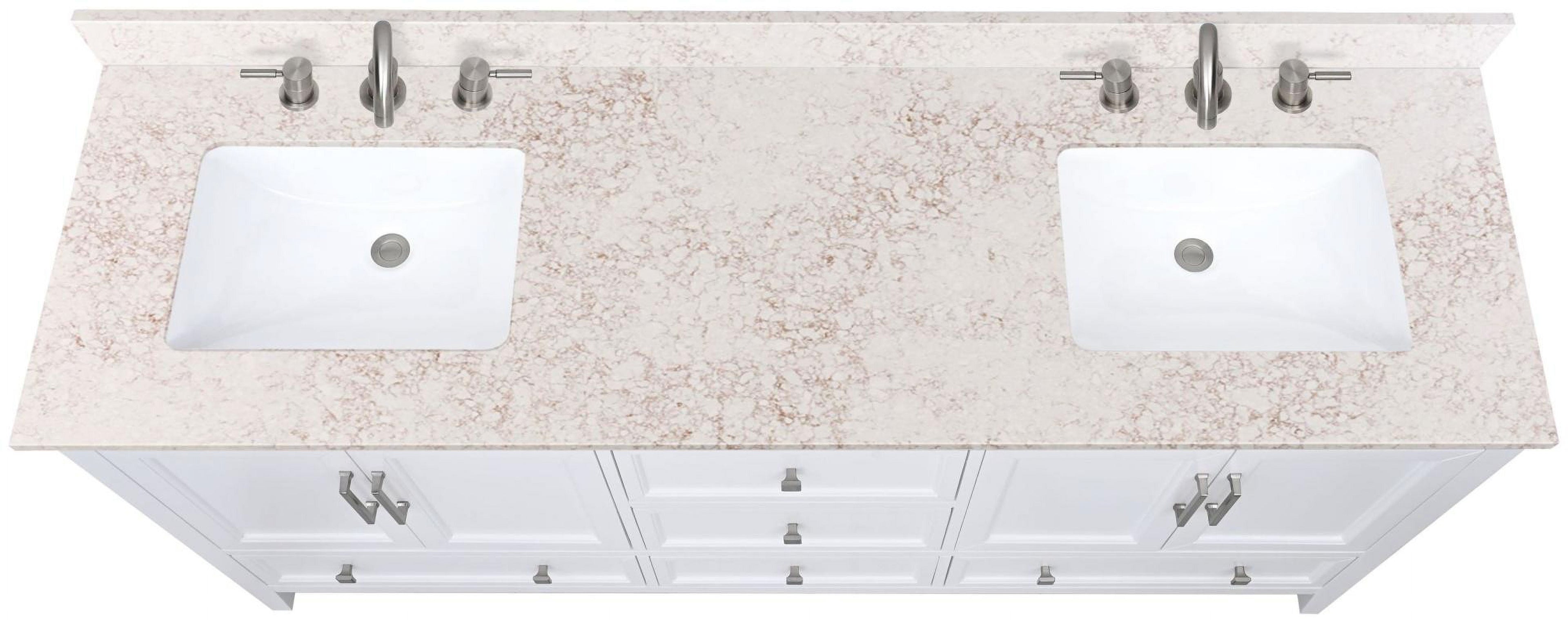 Avanity Qut73-Rs 73" Quartz Vanity Top - Copper
