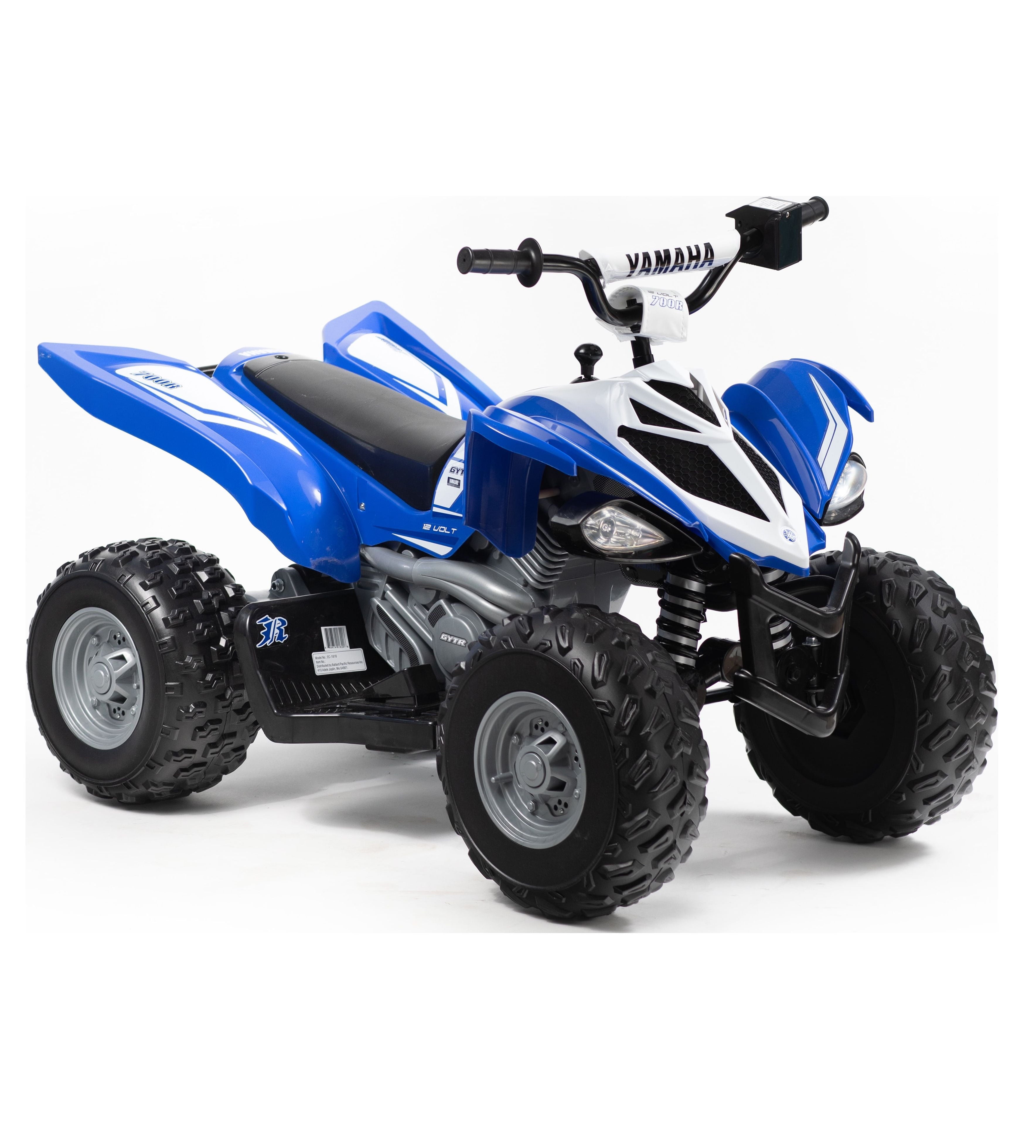 12 Volt Yamaha Raptor ATV Battery Powered Ride-on - Blue and White