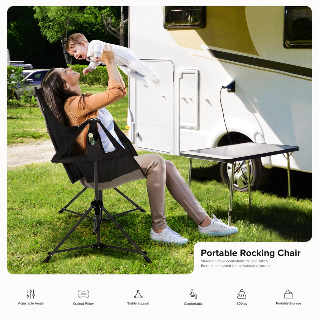 Alpha Camper Hammock Camping Chair Folding Rocking Chair