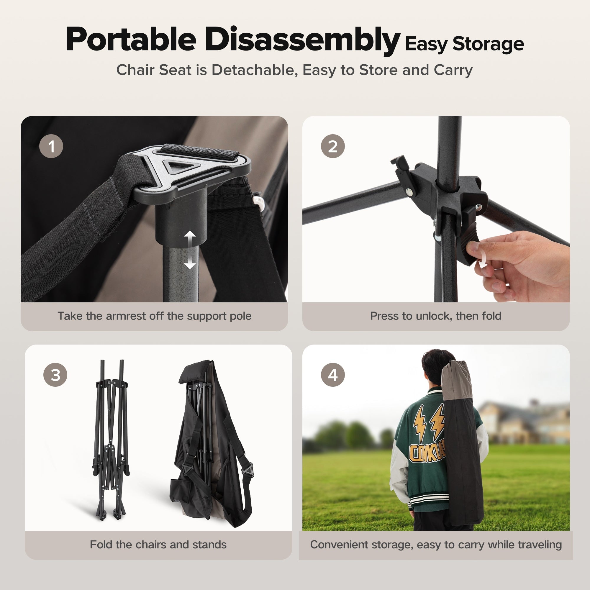 Alpha Camper Hammock Camping Chair Folding Rocking Chair