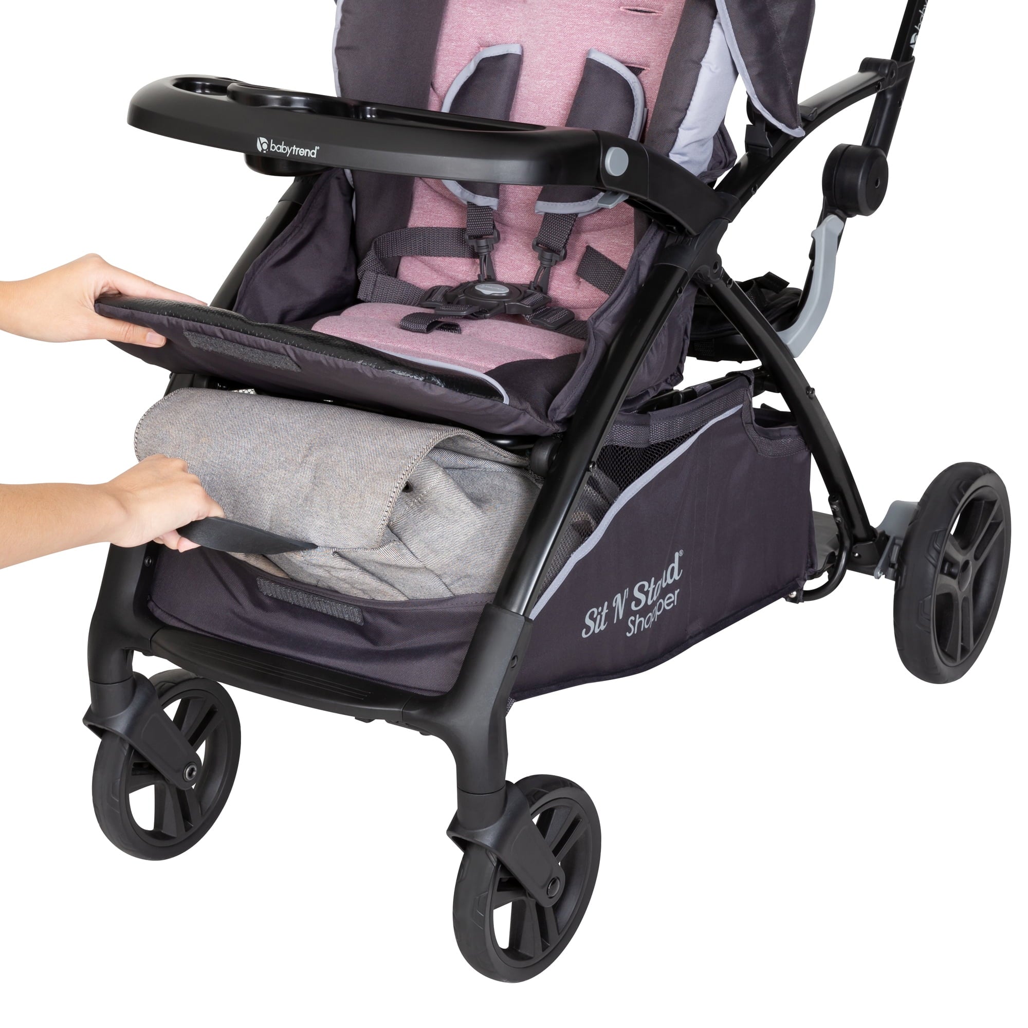 Baby Trend Sit N Stand® 5-in-1 - Shopper Stroller - Cassis - Pink