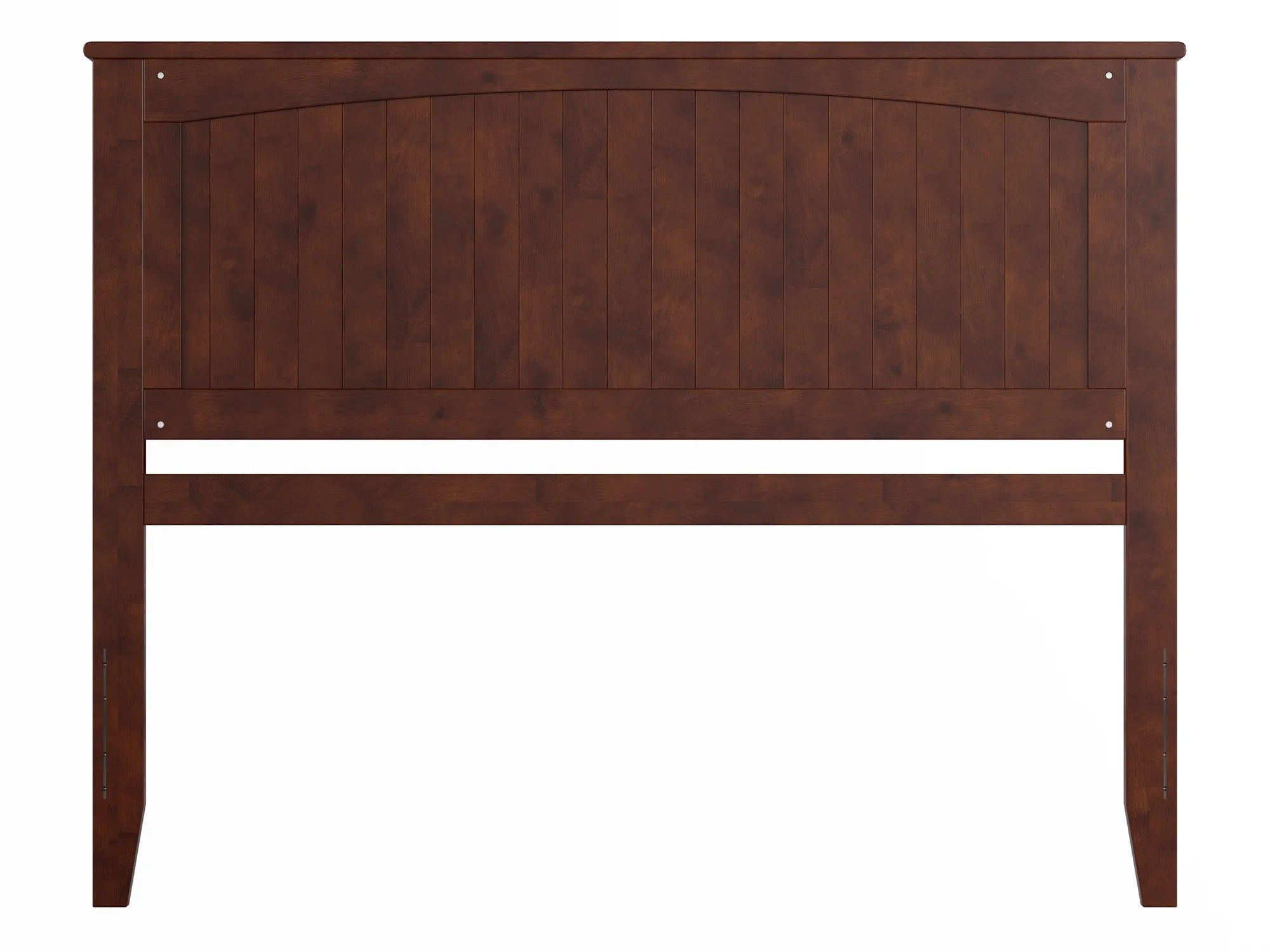 AFI Nantucket Queen Solid Wood Panel Headboard with Attachable Charger, Walnut