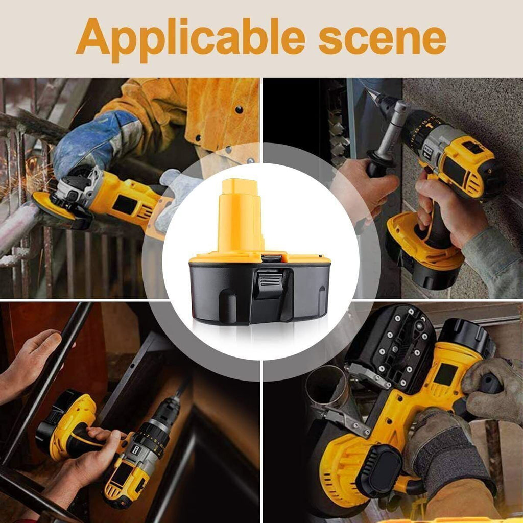 2Pack 18V Battery for Dewalt 18 Volt XRP Battery DC9096-2 DC9098 DC9099 DW9096