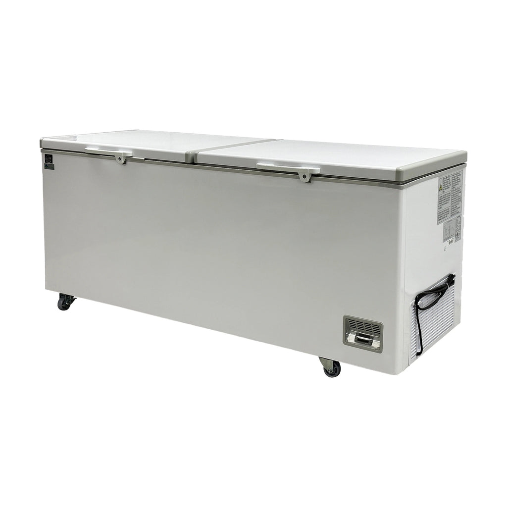 22 Cu.Ft. Chest Freezer, Deep Freezer with Top Open Two Door 83 in. Commercial ChestFreezer