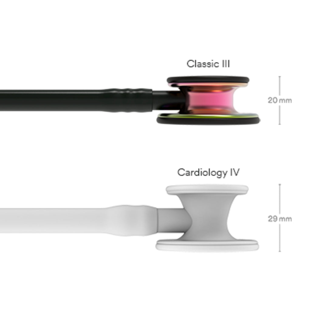 3M Littmann Classic III Stethoscope, Smoke-Finish, Black Tube, 27 inch, 5811