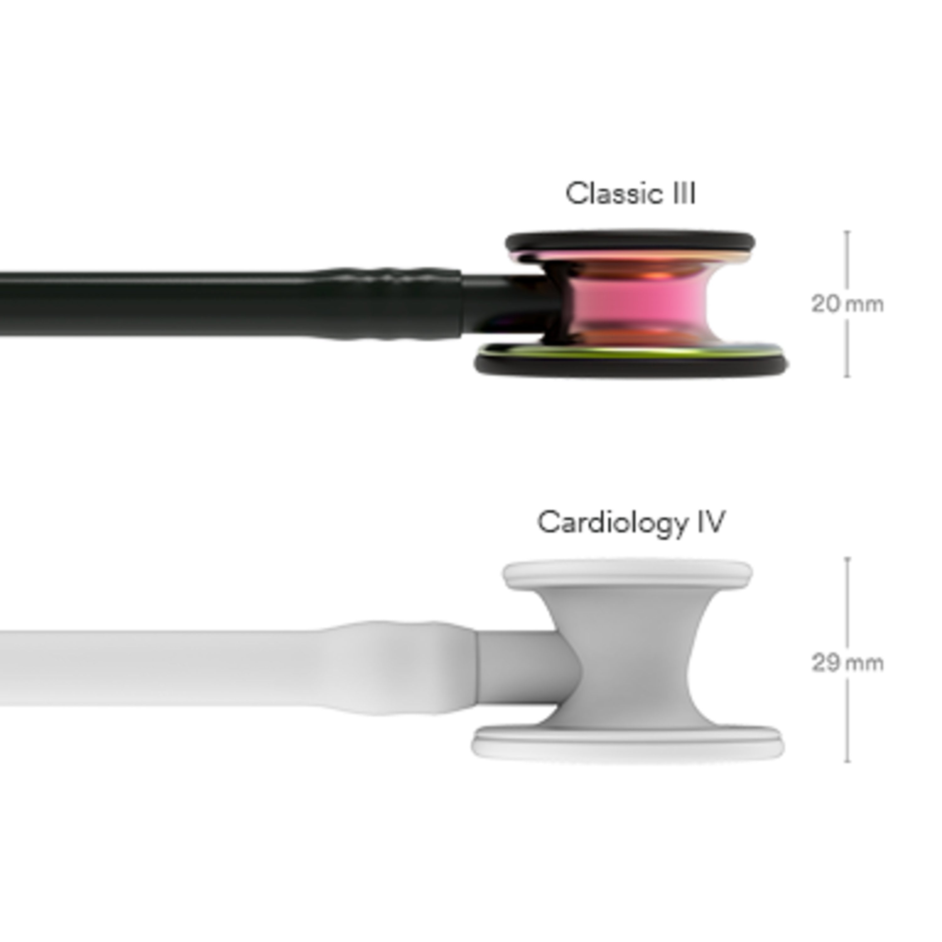 3M Littmann Classic III Stethoscope, Smoke-Finish, Black Tube, 27 inch, 5811