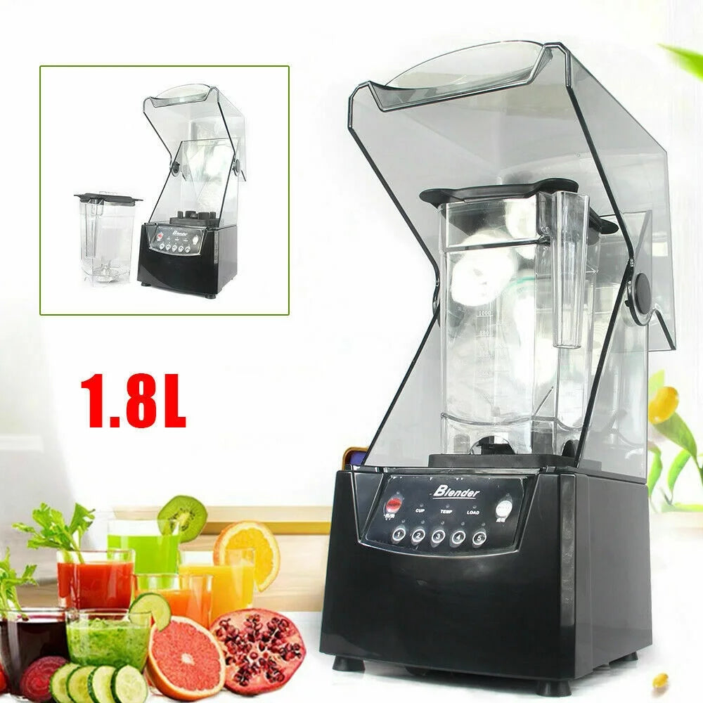 ANQIDI 1.8L Smoothie Blender Electric Soundproof Ice Crusher for Ice Smoothie Juice Shakes Commercial
