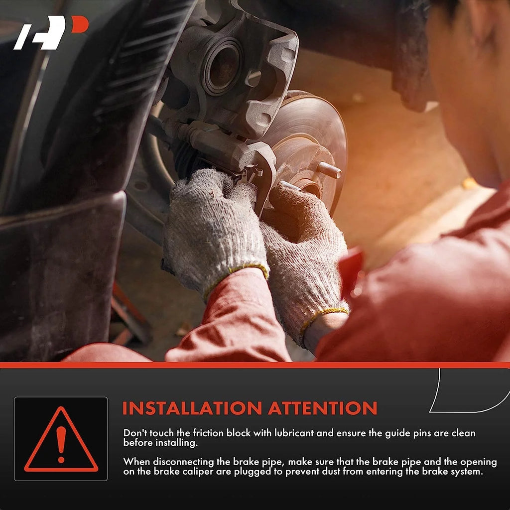 A-Premium Disc Brake Caliper Assembly with Bracket Compatible with BMW 525i 2004-2006, 528i 2008-2010, 530i 2004-2007 - Front Right Passenger