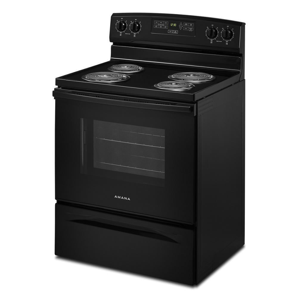 AMANA ACR4303MFW 30" freestanding coil electric range