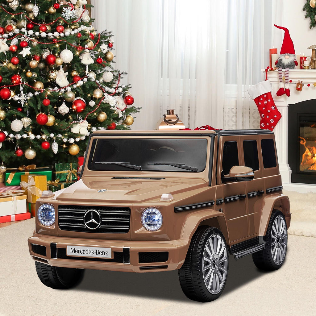 24V Ride on Car with Remote Control for Kids Mercedes Benz Ride on Car Toy for Boys and Girls 3-6 Years Old, Electric Vehicle, Bluetooth, LED Light, White