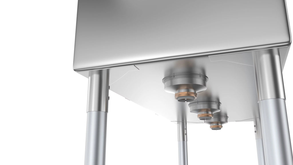 3 Compartment 45" Stainless Steel Commercial Kitchen Sink with Drainboard - Bowl Size 10" x 14" x 10"