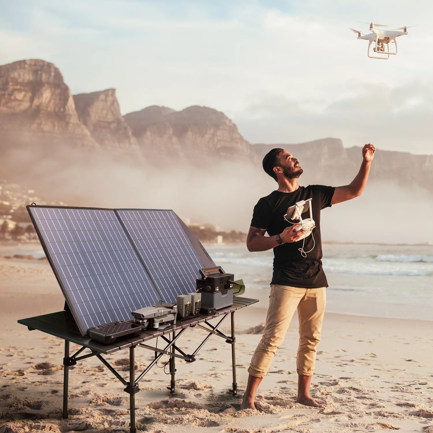 ALLPOWERS S2000 Portable Solar Generator Kit, 100W Foldable Solar Panel with 2000 Watt 1500Wh Power Station, Portable Solar Charger for Outdoor Camping, Home Backup, RV, [Shipping Separately]