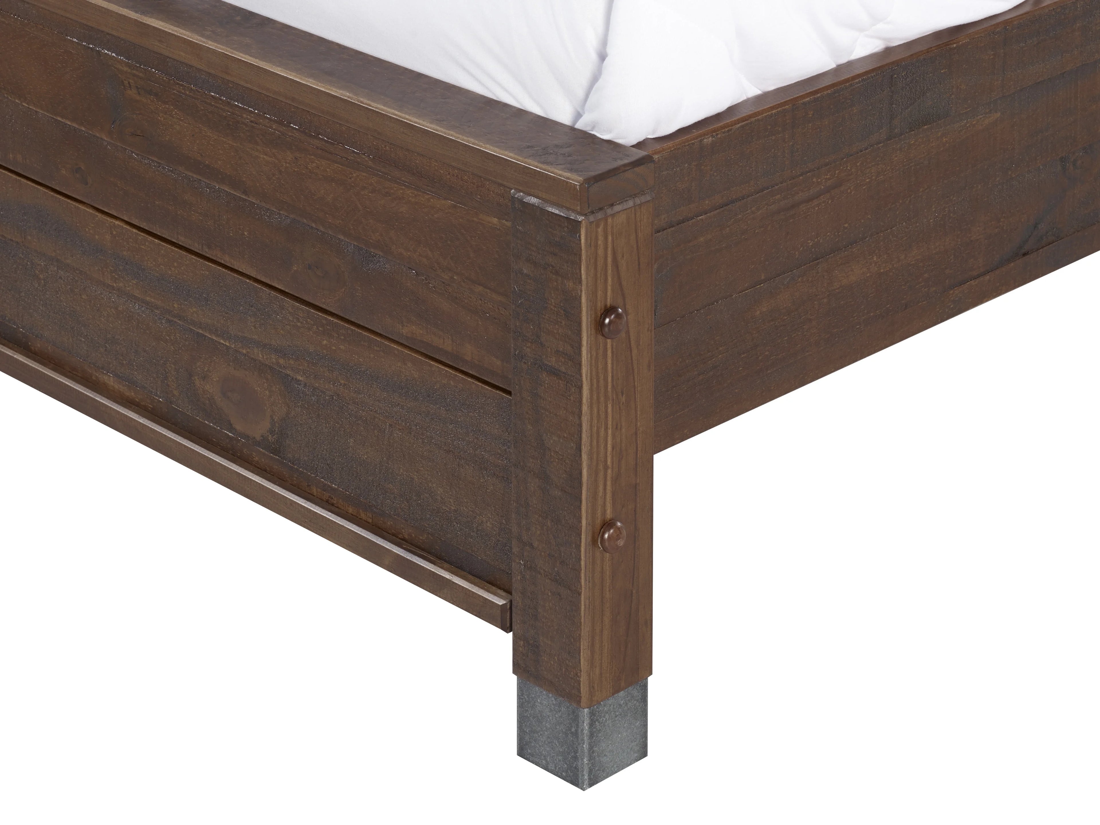 Baja Platform Bed - King Size - Walnut Finish