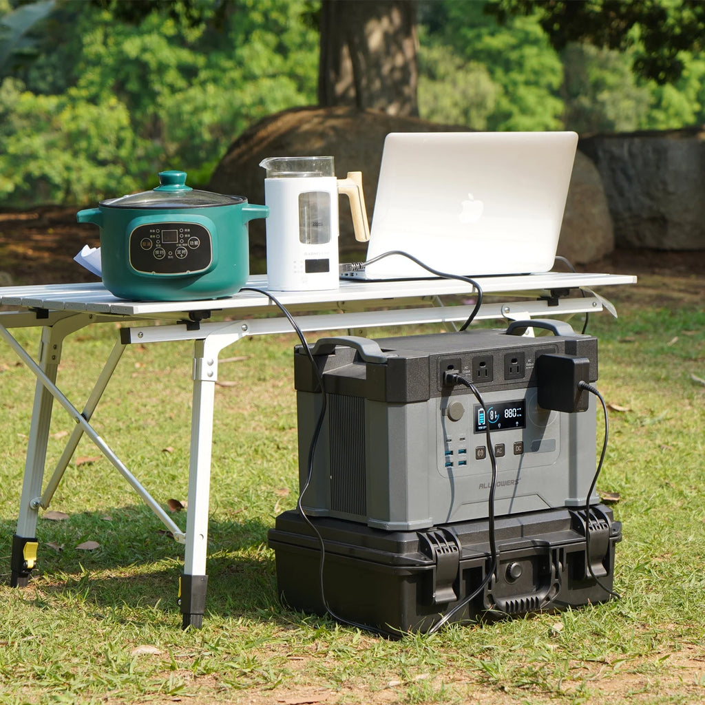 ALLPOWERS S2000 Portable Solar Generator Kit, 100W Foldable Solar Panel with 2000 Watt 1500Wh Power Station, Portable Solar Charger for Outdoor Camping, Home Backup, RV, [Shipping Separately]