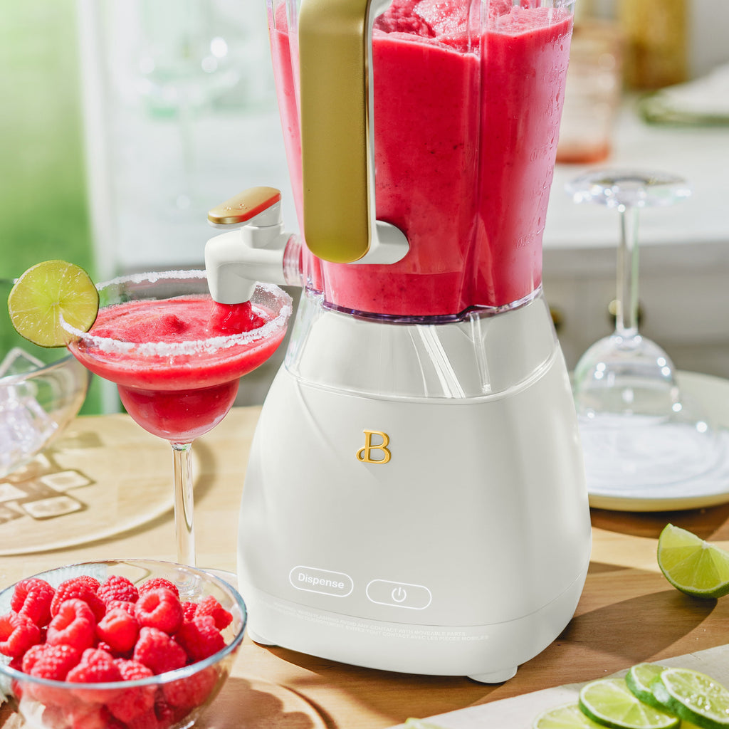 Beautiful Slush Crush 60 oz 4-Speed Frozen Drink Maker, White Icing by Drew Barrymore