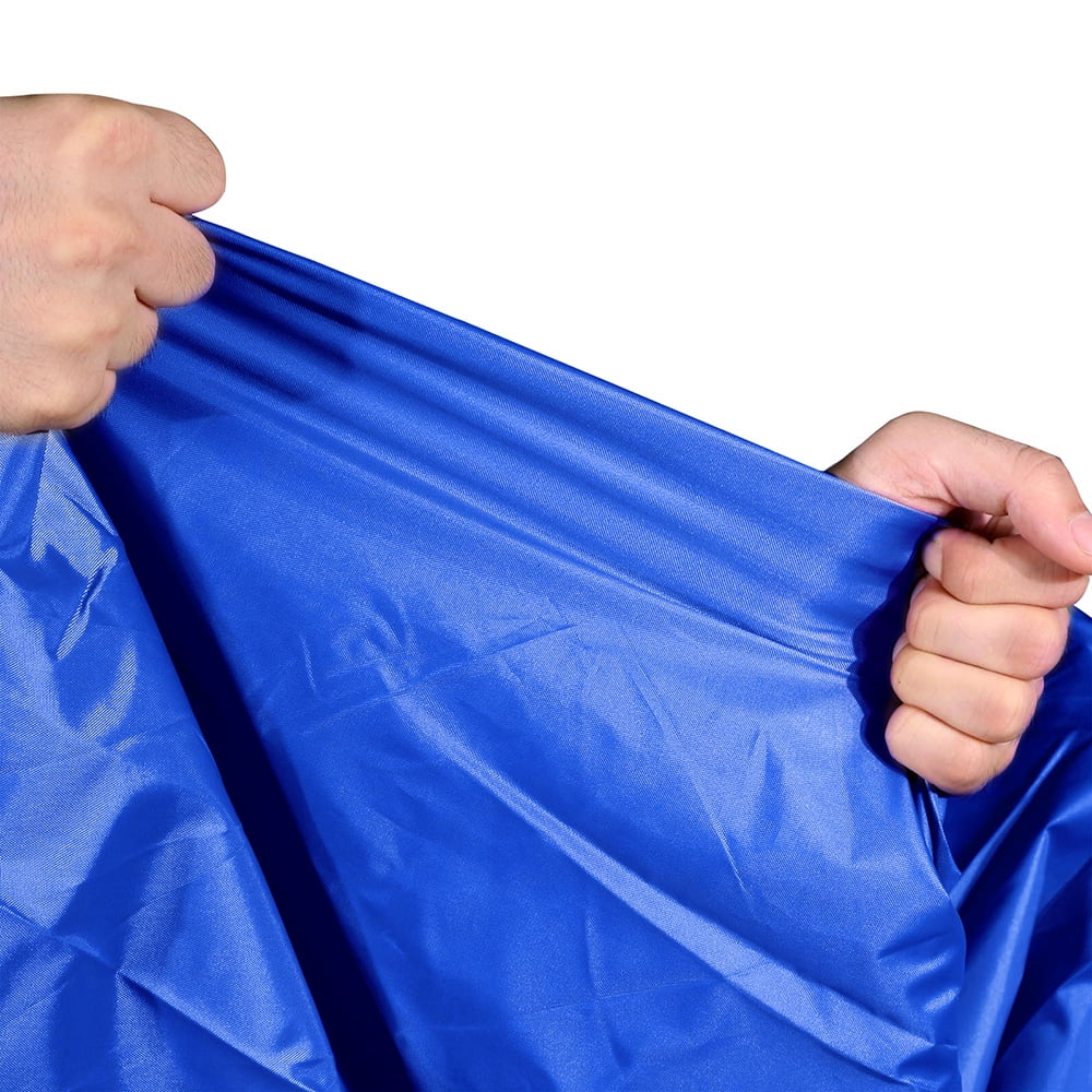 17-24Ft 210D Anti-UV Waterproof Pontoon Fabric Boat Cover Trailerable Fish Ski Blue And Black