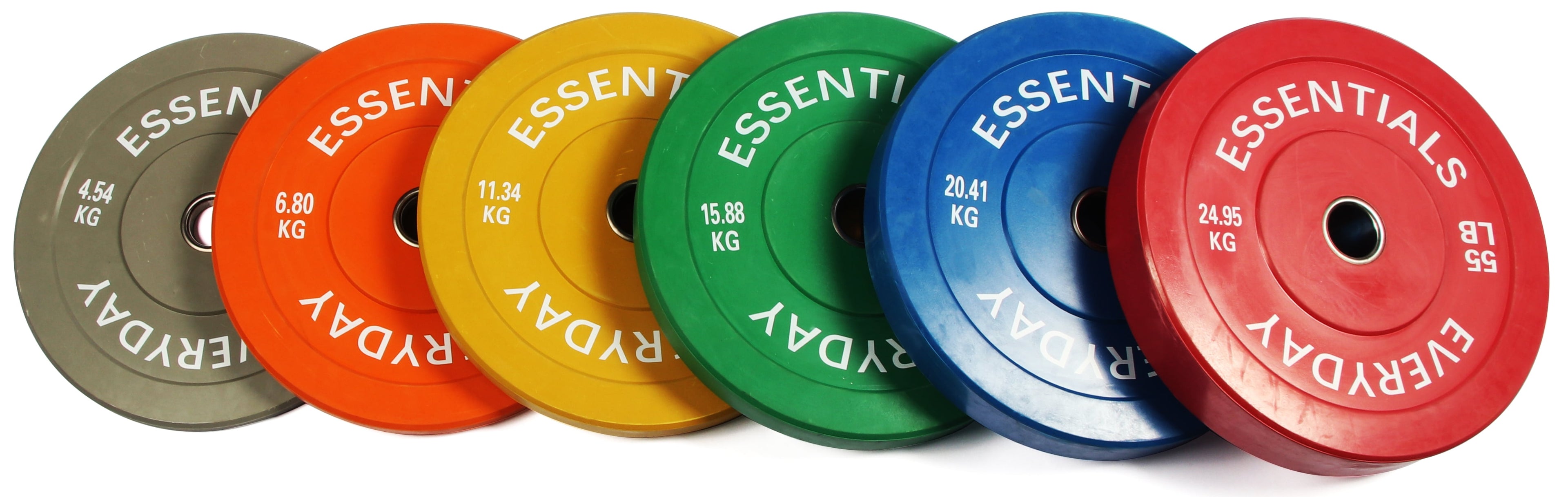 BalanceFrom Olympic Bumper Plate Weight Plate with Steel Hub, Color Coded, 260 lbs Set, Multiple Packages