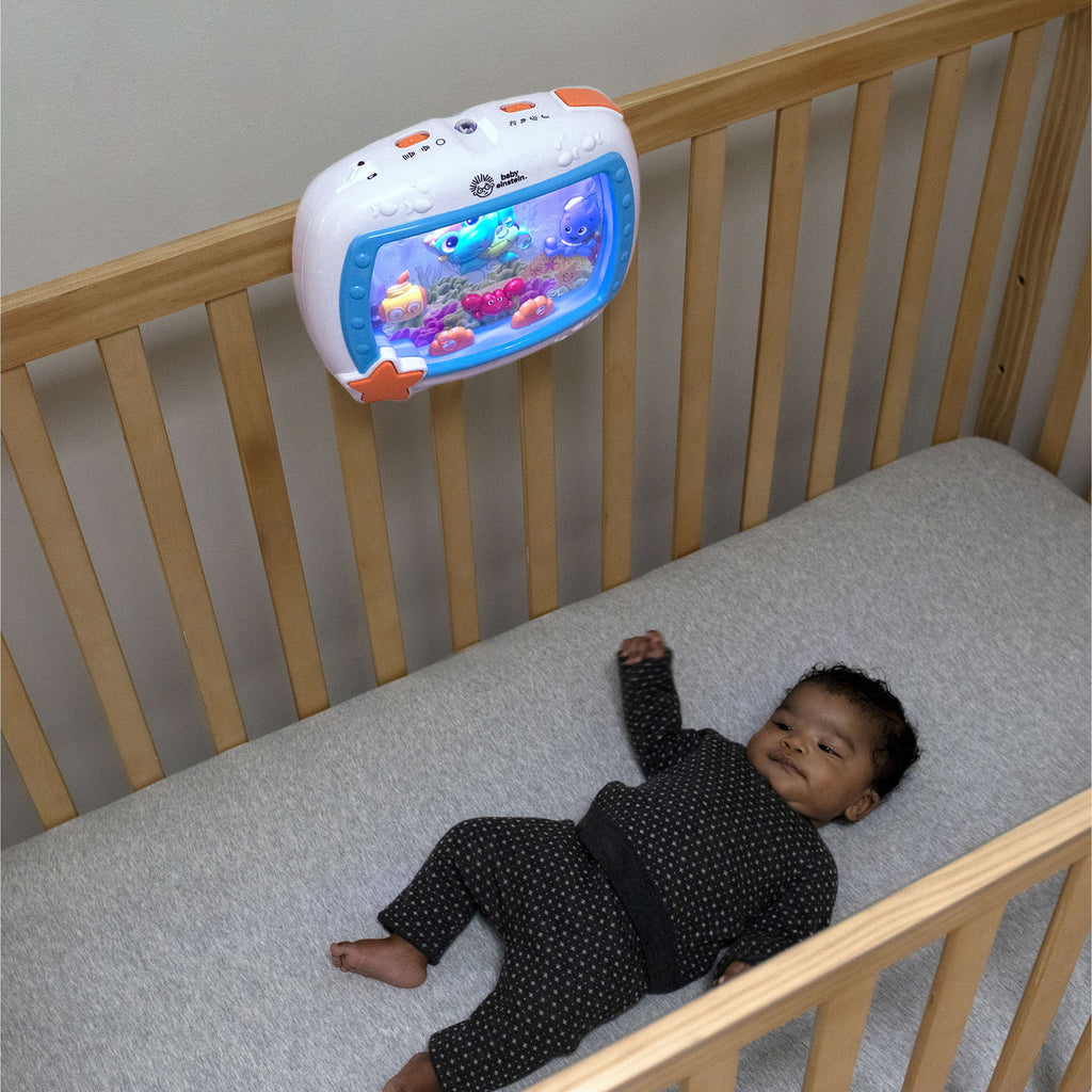 Baby Einstein Sea Dreams Soother Baby Sleep Sound Machine with Remote, Multicolor