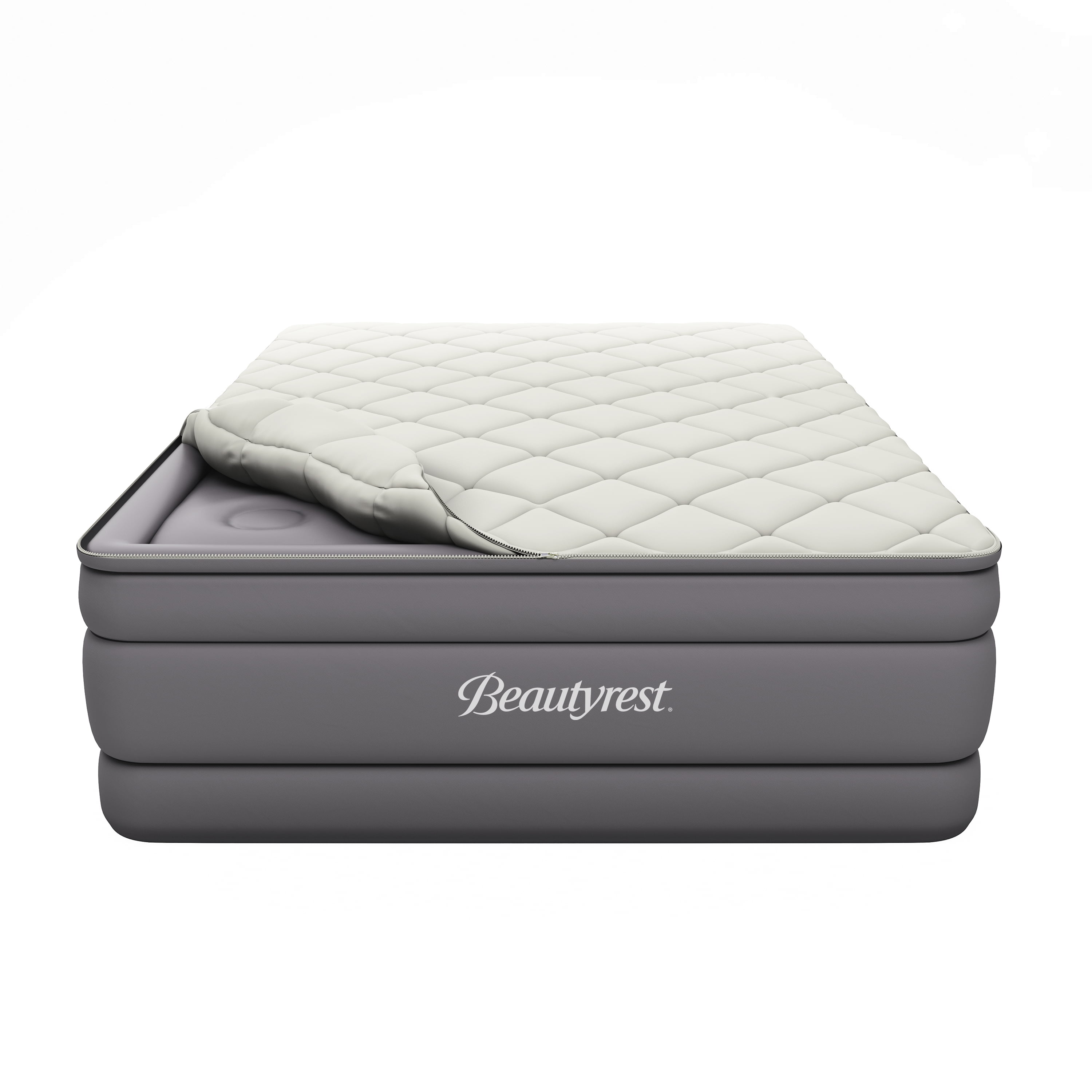 Beautyrest 20" Cushion Aire Quilted Pillow Top Air Bed Mattress with Built-in Pump Queen