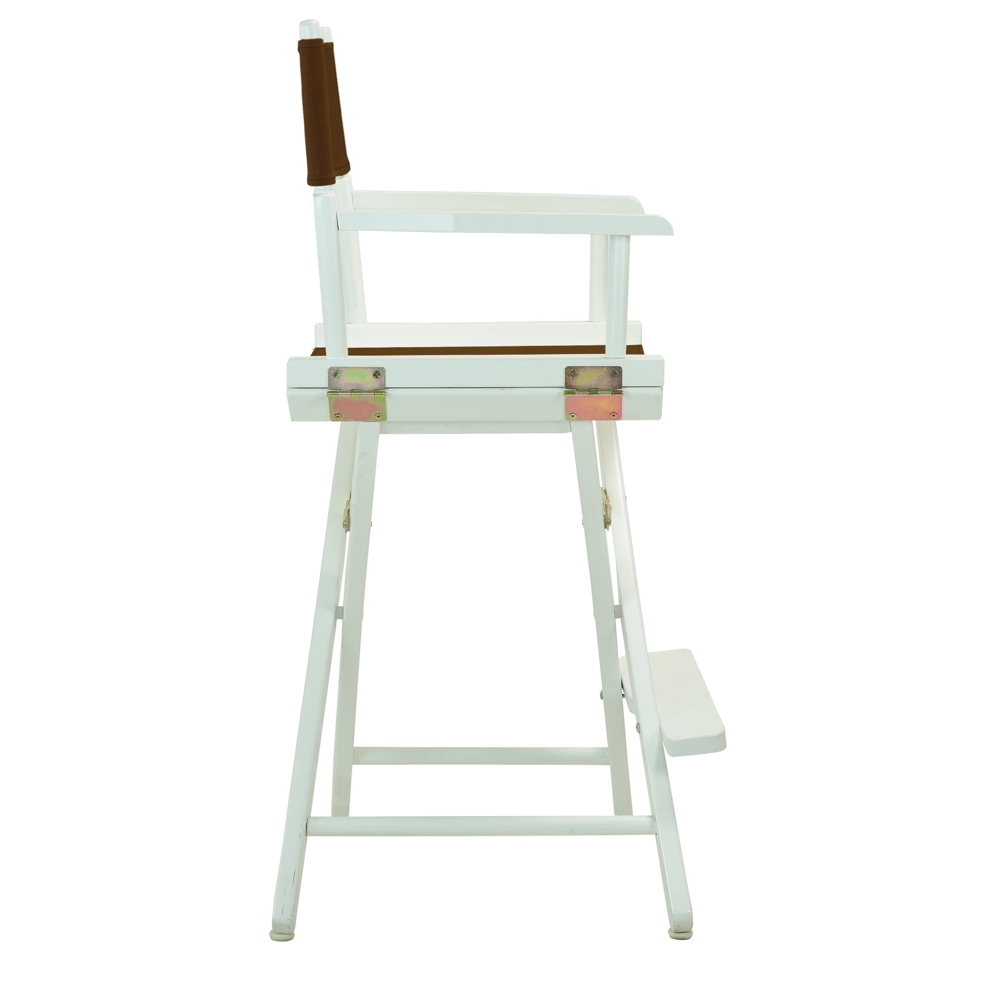 "24" Director's Chair White Frame-Purple Canvas"