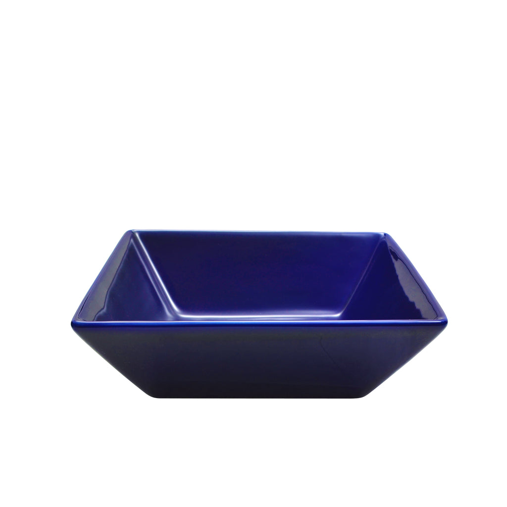 10 Strawberry Street Nova Square 16-Piece Stoneware Dinnerware Set, Black