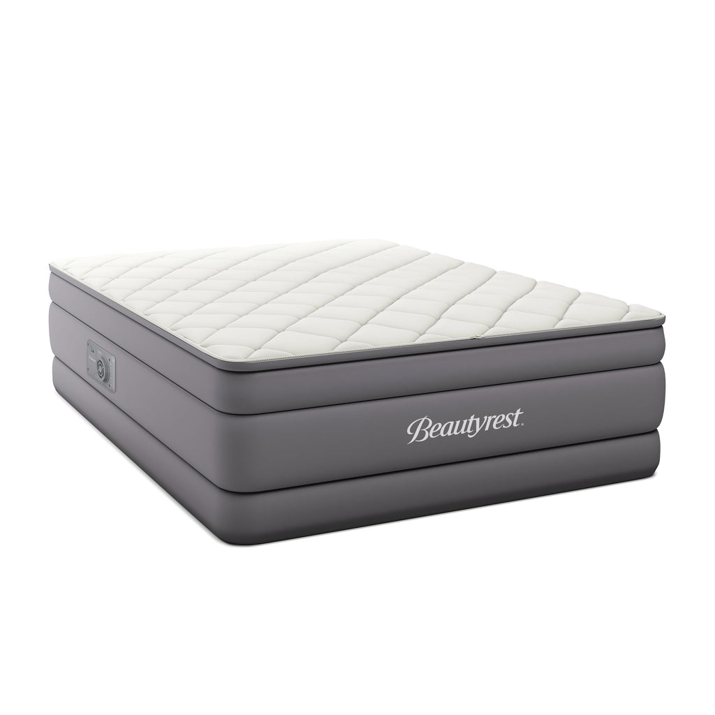 Beautyrest 20" Cushion Aire Quilted Pillow Top Air Bed Mattress with Built-in Pump Queen