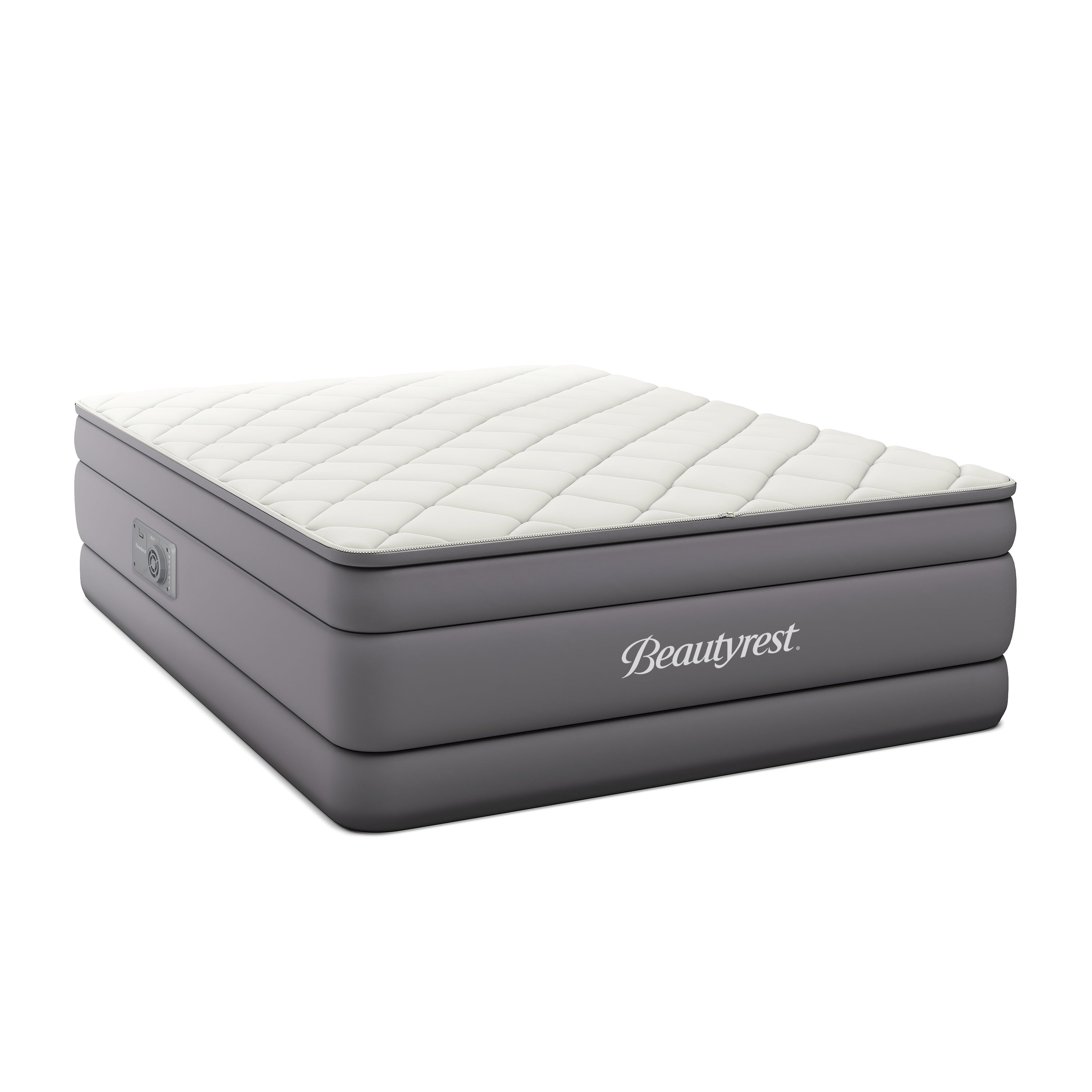 Beautyrest 20" Cushion Aire Quilted Pillow Top Air Bed Mattress with Built-in Pump Queen